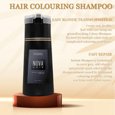 Nova Natural Moisturizing Hair Dye Fluffy Oil Control Smooth Shampoo 3 In 1 Effective Coverage White Hair Dye Hair Care Products - Showlu Well Nation Store